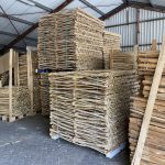 Kastanje vlechtscherm