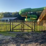 Kastanje poort dubbel 150 cm