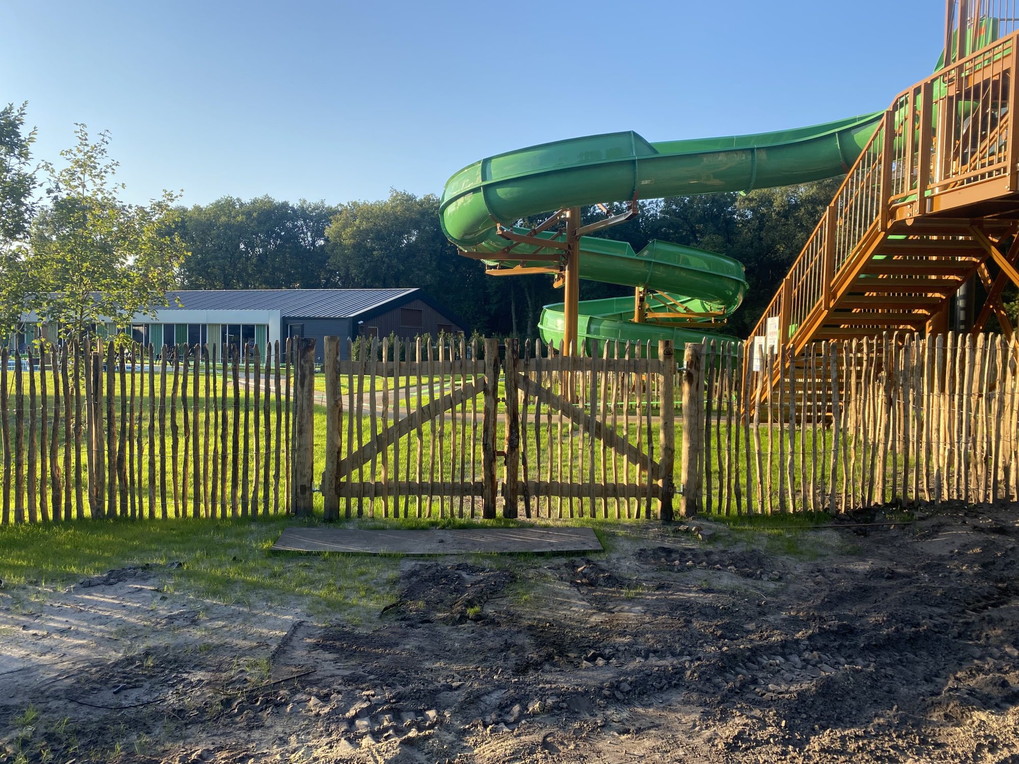 Kastanje poort dubbel 150 cm