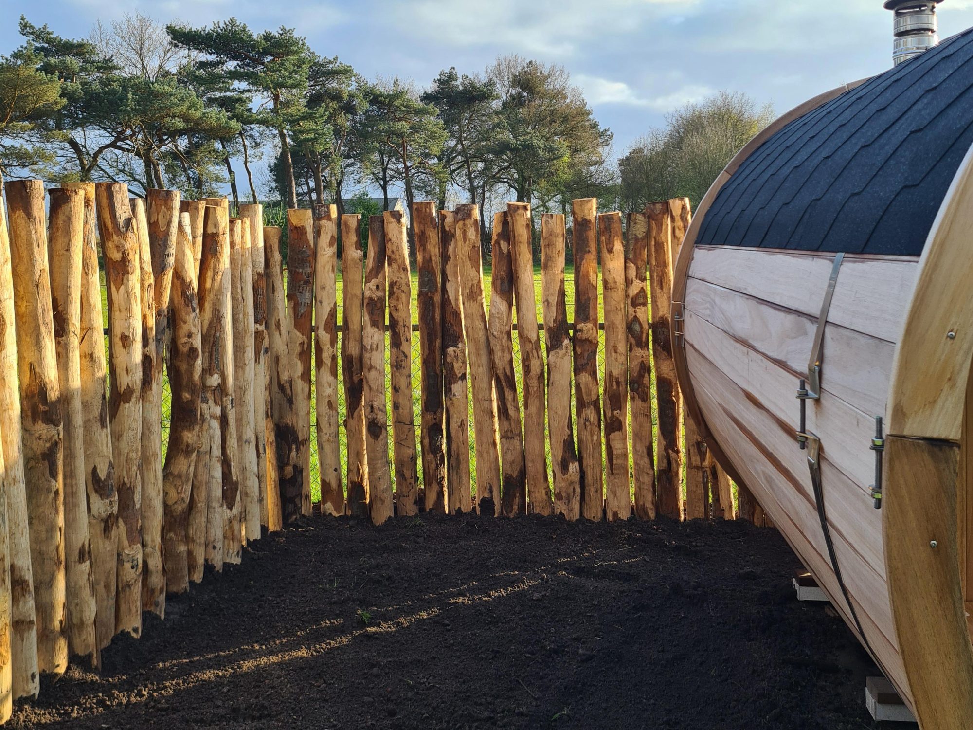 Kastanje paal 12-14 cm