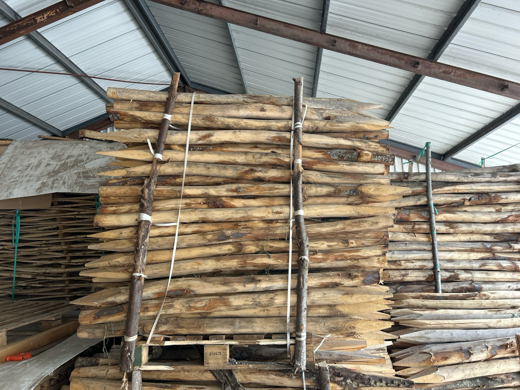 Kastanje paal 6-8 cm