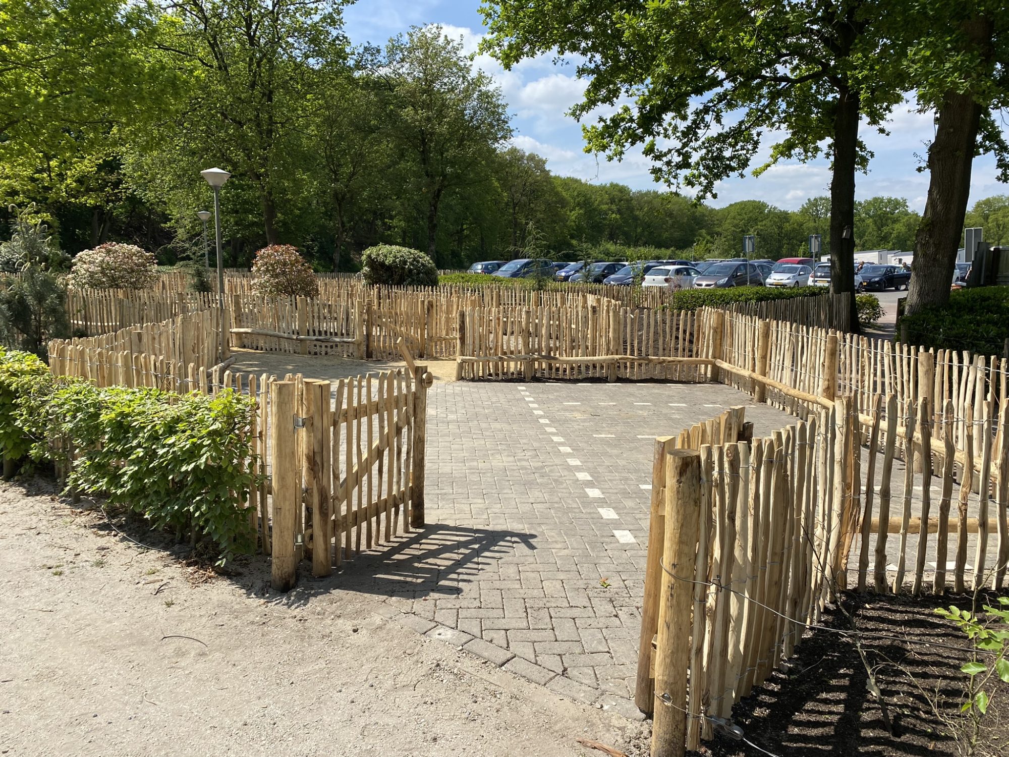 Kastanje tuinpoort-dubbel