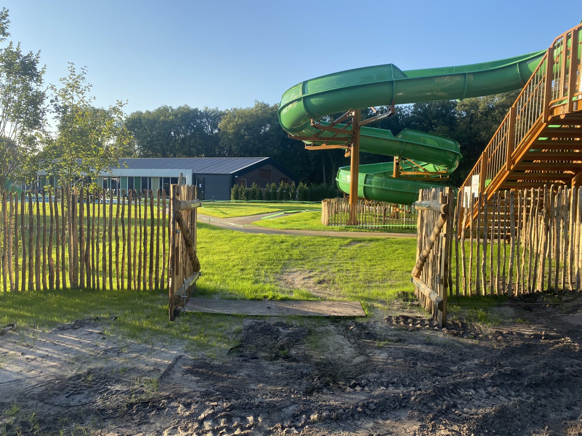 Kastanje tuinpoort dubbel 150 cm