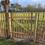 Kastanje tuinpoort enkel