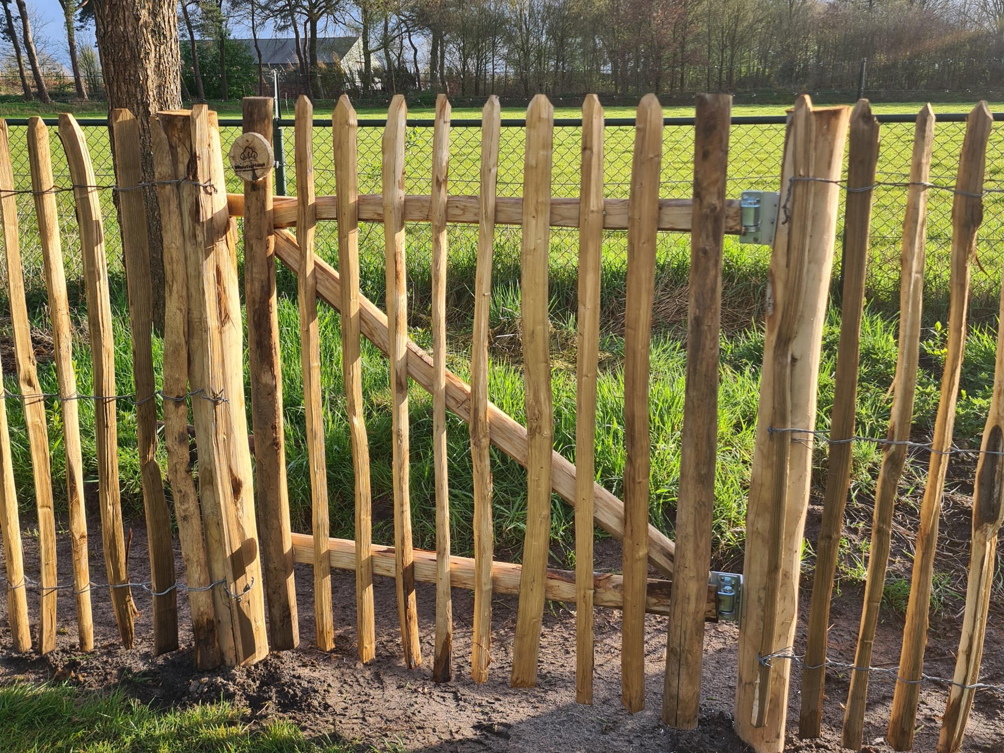 Kastanje tuinpoort 120 cm