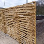 Kastanje vlechtscherm